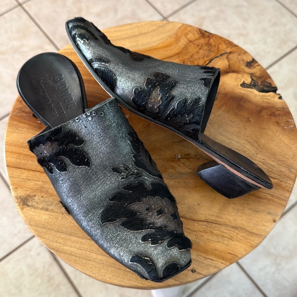 CYDWOQ  Vintage Floral Mules